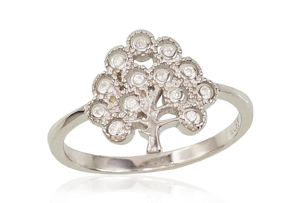 Silver ring with Zirkons