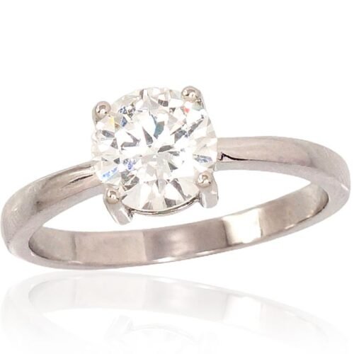 Silver ring with Zirkons