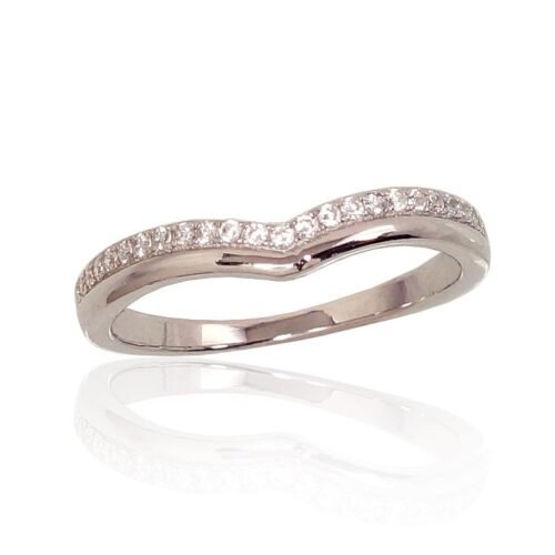 Silver ring with Zirkons