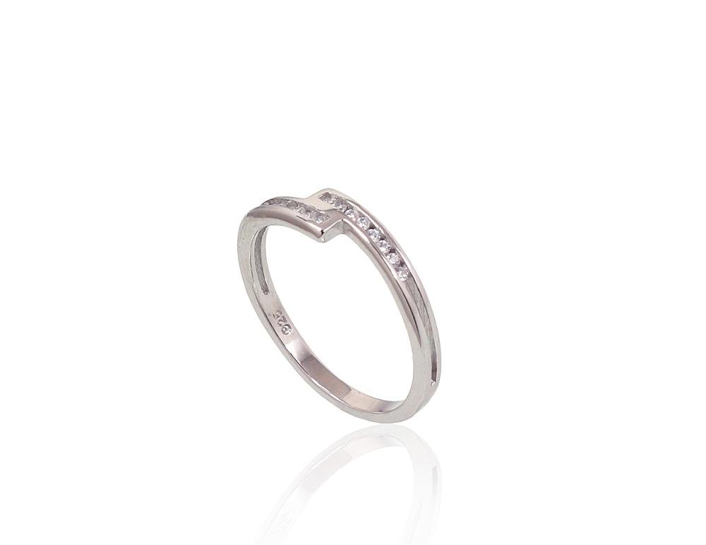 Silver ring with Zirkons - Image 2