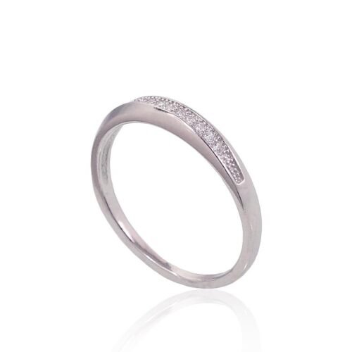 Alternative view of Silver ring with Zirkons