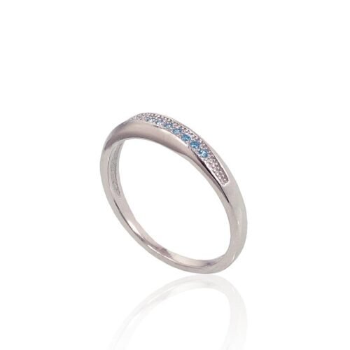 Alternative view of Silver ring with Zirkons