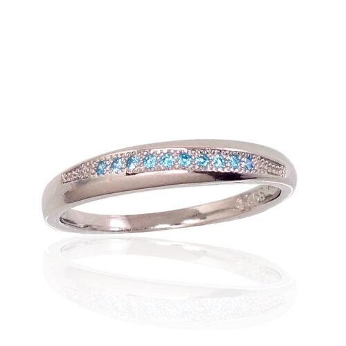 Silver ring with Zirkons