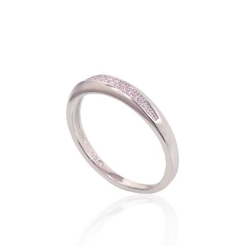 Alternative view of Silver ring with Zirkons