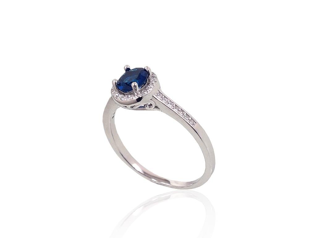 Silver ring with Zirkons - Image 2