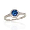 Silver ring with Zirkons