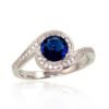Silver ring with Zirkons