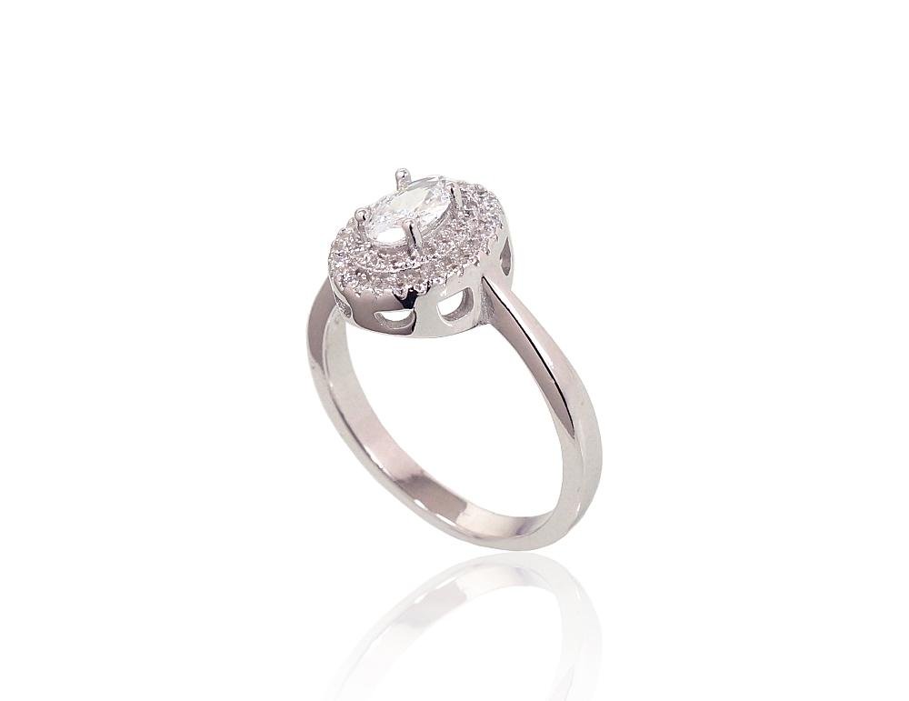 Silver ring with Zirkons - Image 2