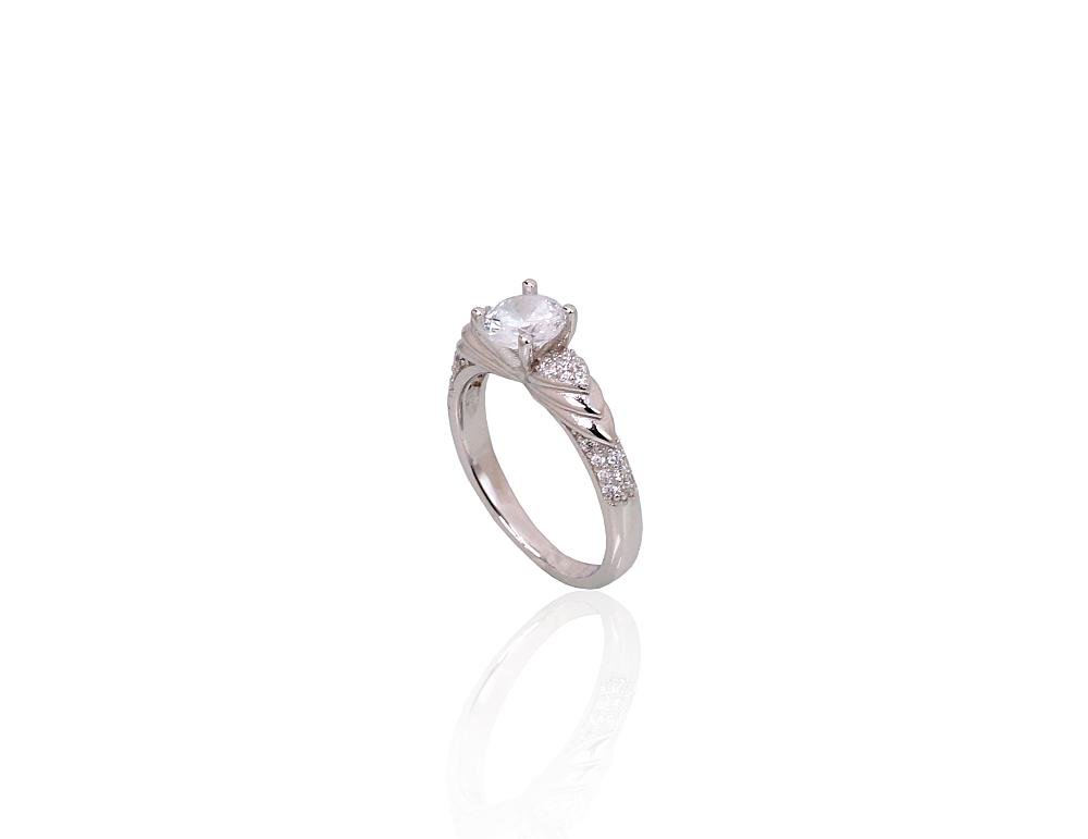 Silver ring with Zirkons - Image 2