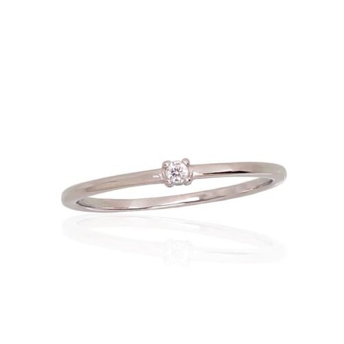 Silver ring with Zirkons