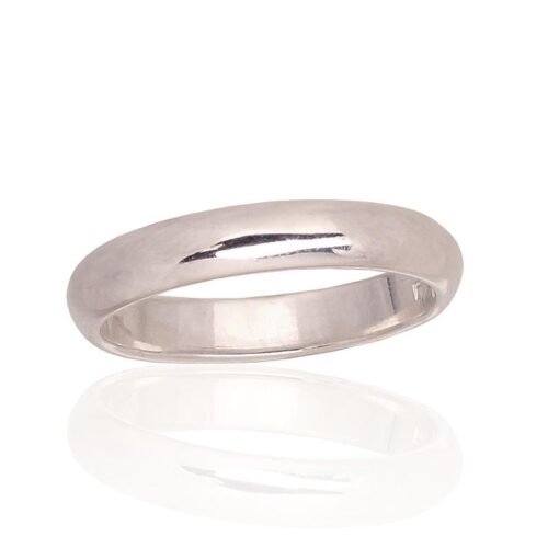 Silver wedding ring
