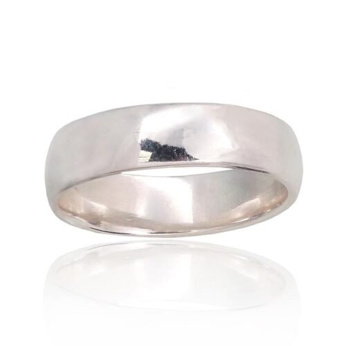Silver wedding ring