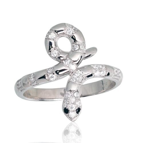 Silver ring with Zirkons