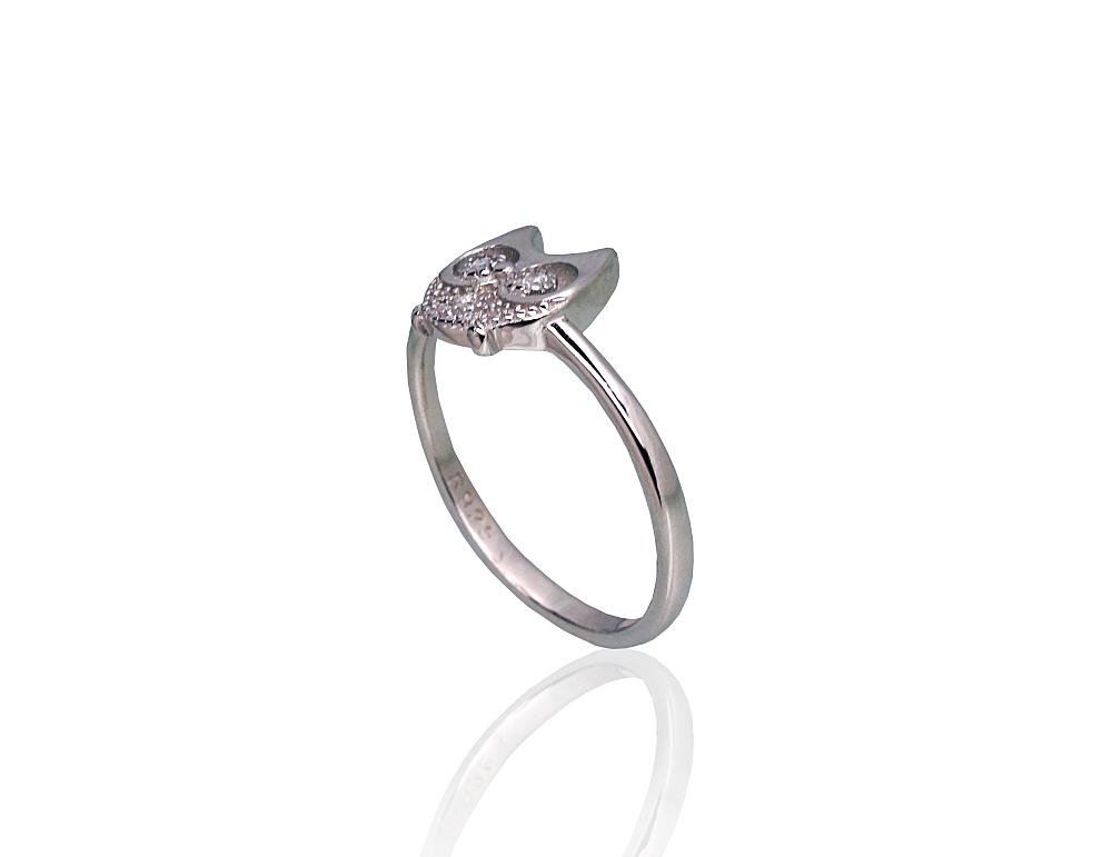 Silver ring with Zirkons - Image 2