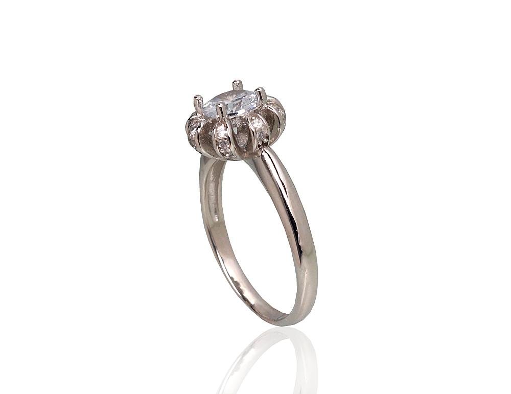 Silver ring with Zirkons - Image 2