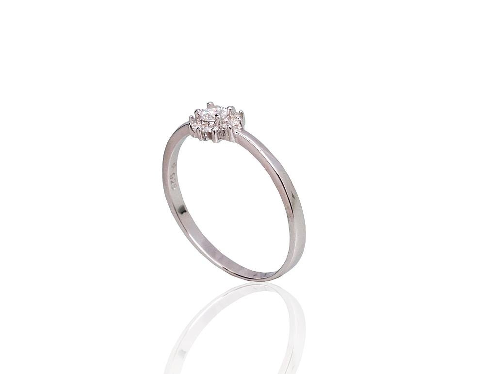 Silver ring with Zirkons - Image 2