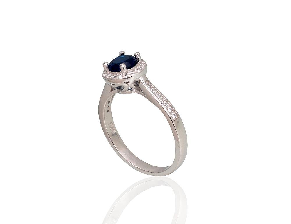 Silver ring with Zirkons - Image 2