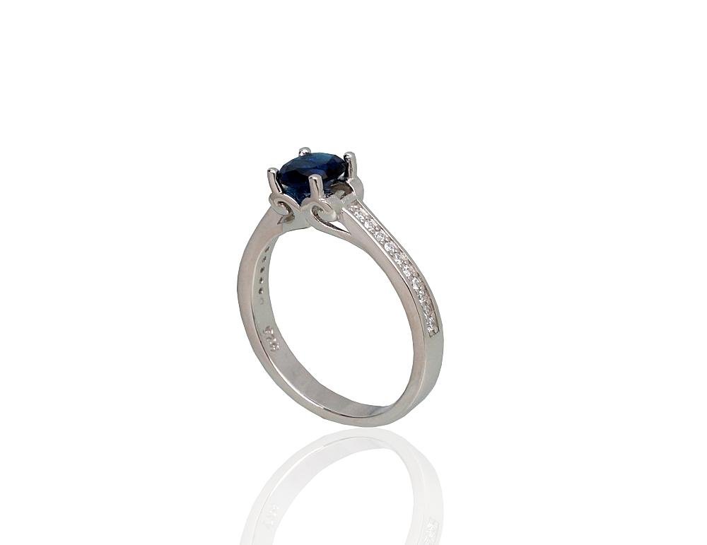 Silver ring with Zirkons - Image 2