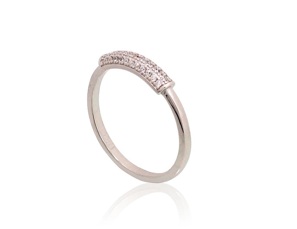 Silver ring with Zirkons - Image 2