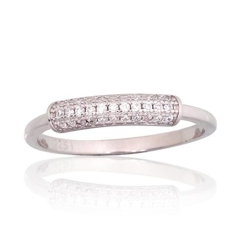 Silver ring with Zirkons