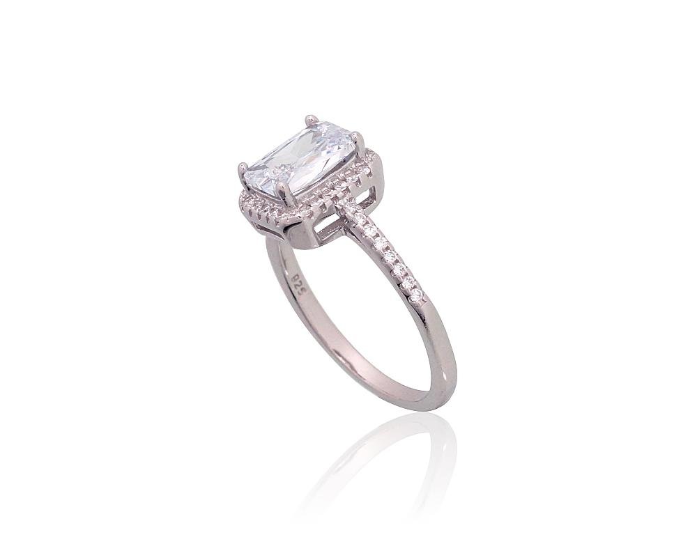 Silver ring with Zirkons - Image 2