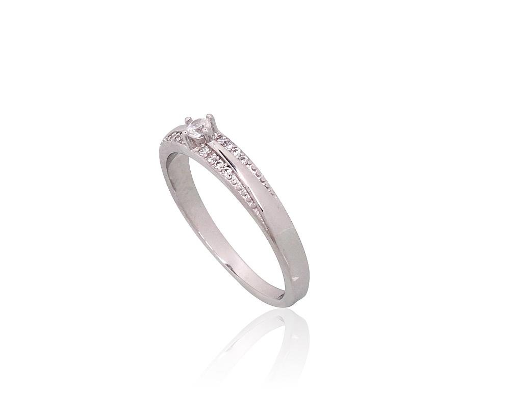 Silver ring with Zirkons - Image 2