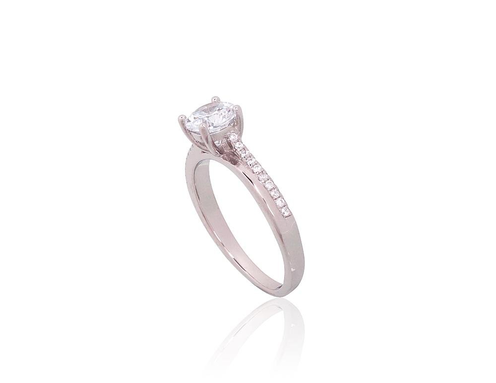Silver ring with Zirkons - Image 2