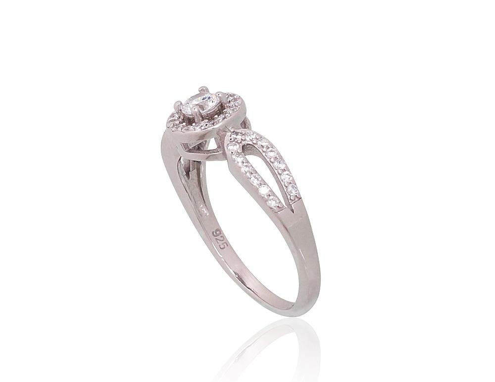 Silver ring with Zirkons - Image 2