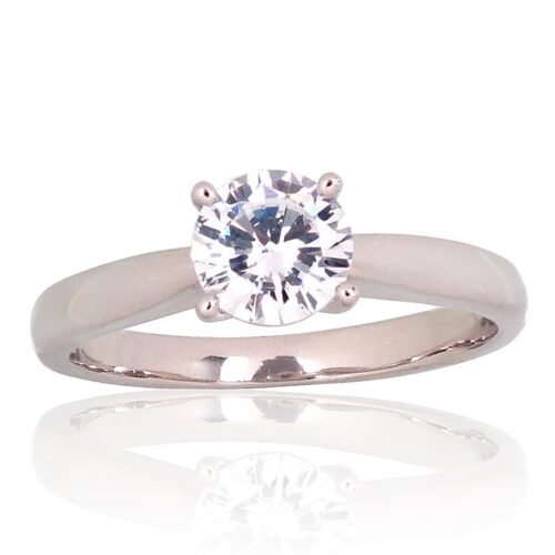 Silver ring with Zirkons