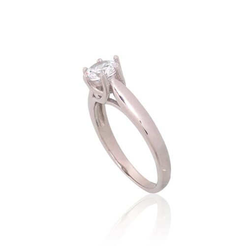 Alternative view of Silver ring with Zirkons