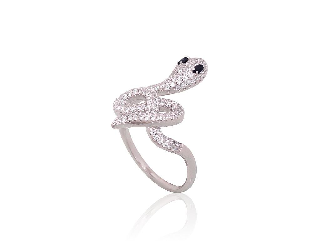 Silver ring with Zirkons - Image 2