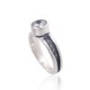 Silver ring with Zirkons - Image 2