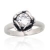 Silver ring with Zirkons