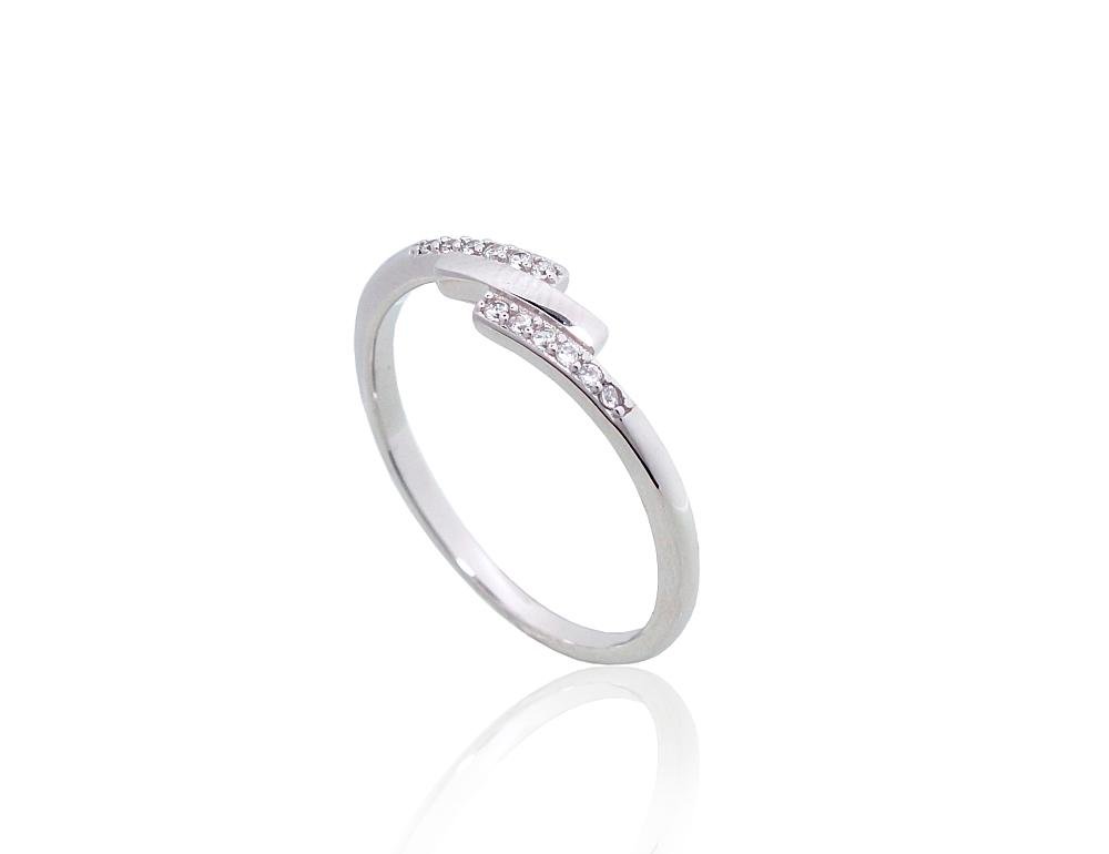 Silver ring with Zirkons - Image 2