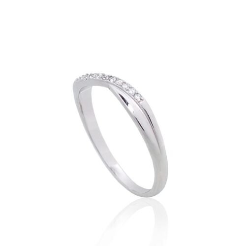 Alternative view of Silver ring with Zirkons