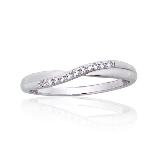 Silver ring with Zirkons