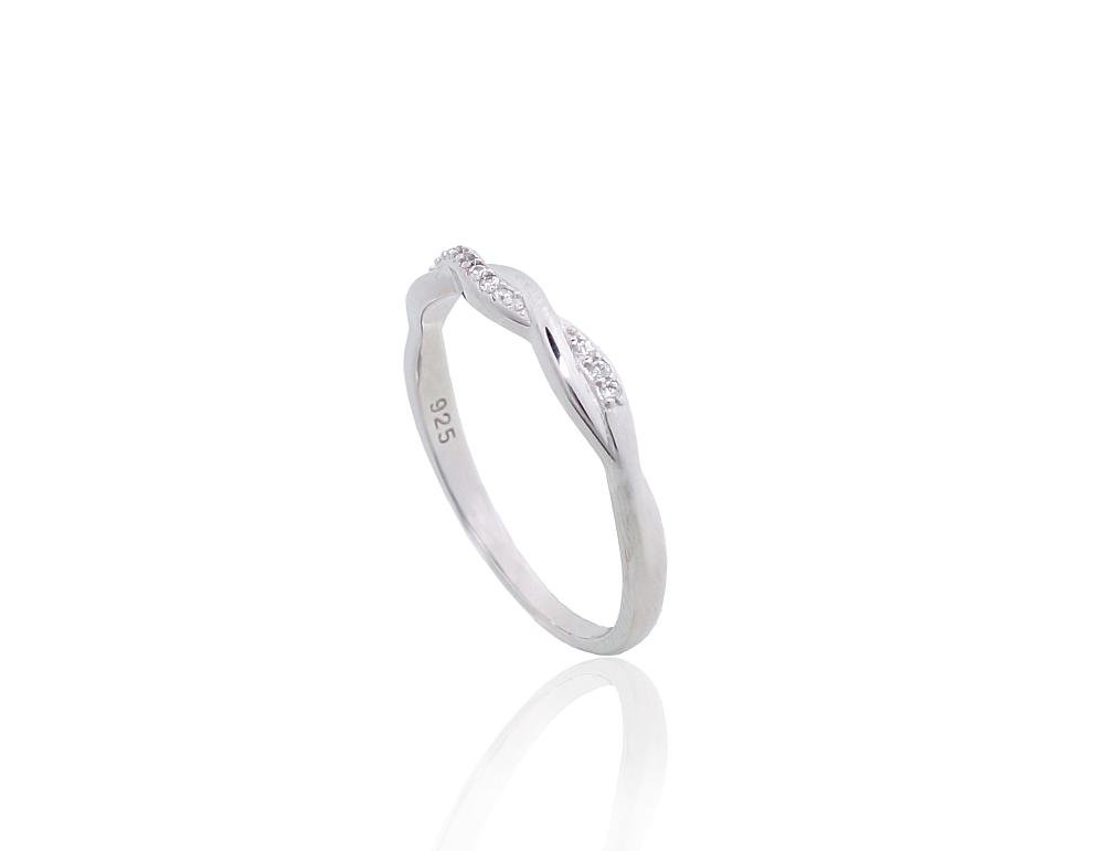 Silver ring with Zirkons - Image 2