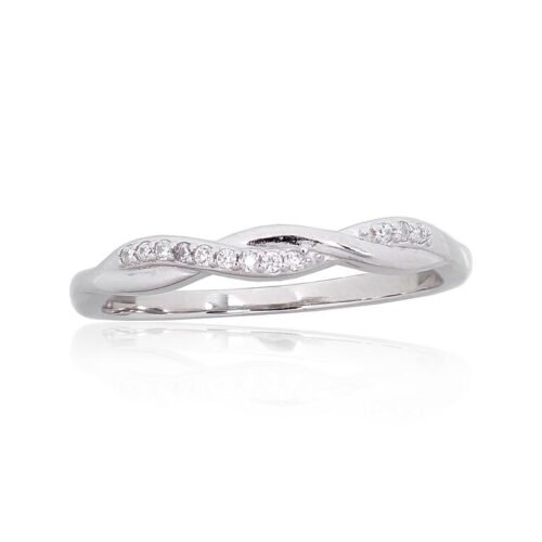 Silver ring with Zirkons