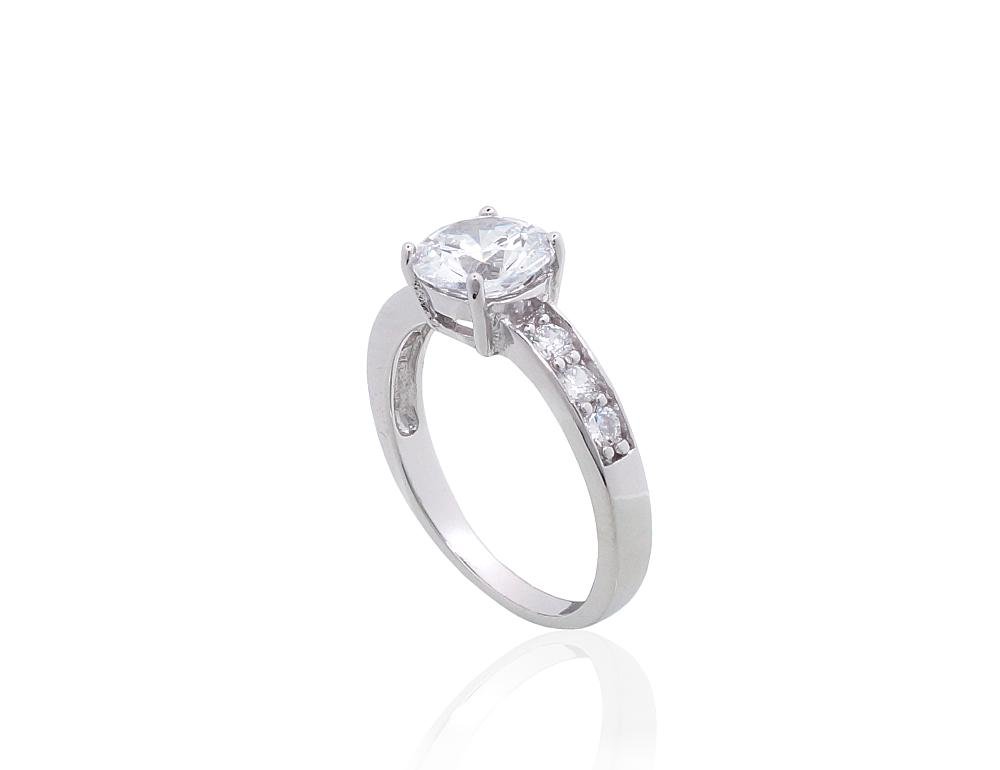 Silver ring with Zirkons - Image 2