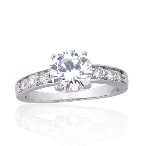 Silver ring with Zirkons