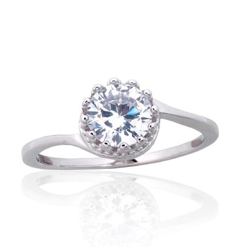 Silver ring with Zirkons
