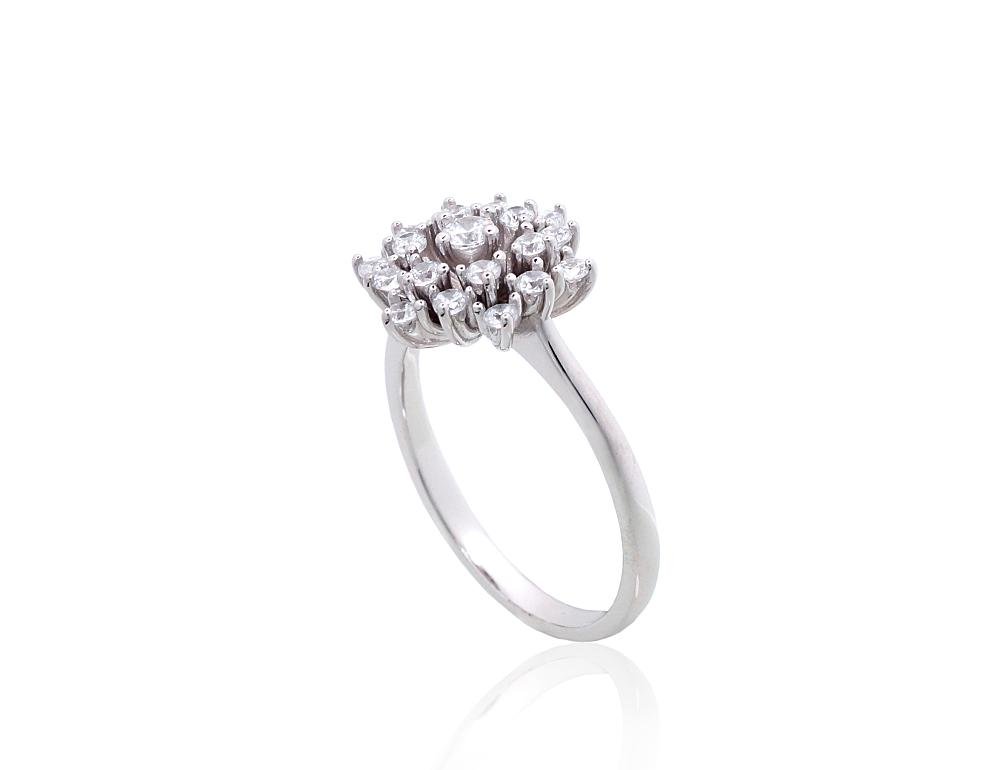 Silver ring with Zirkons - Image 2
