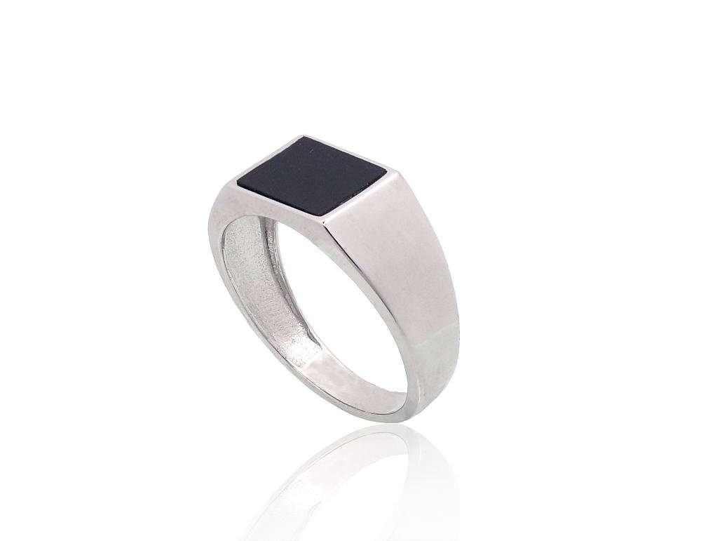 Silver ring with Onix - Image 2
