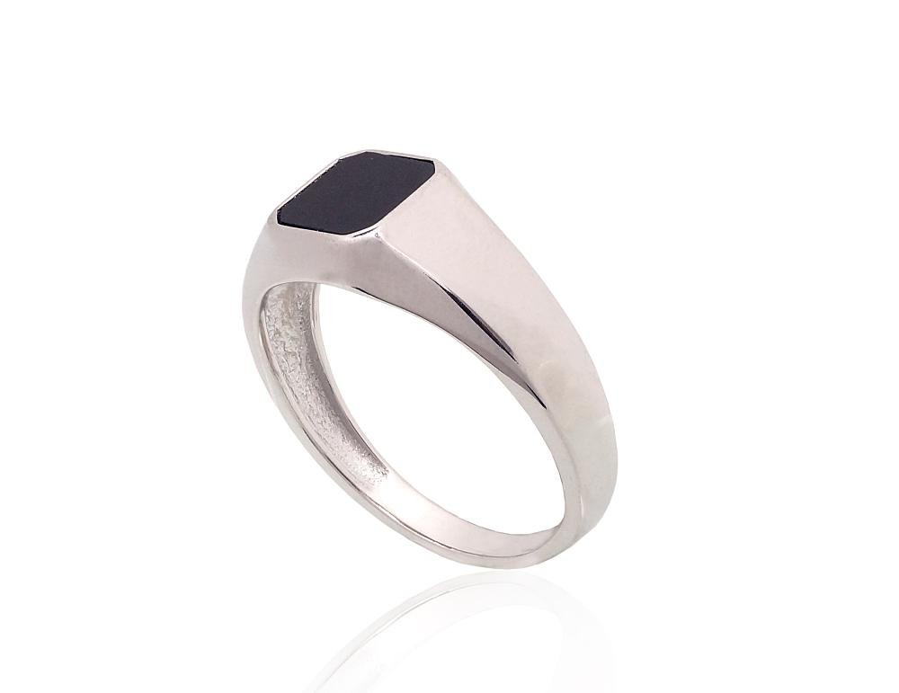 Silver ring with Onix - Image 2