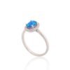 Silver ring with Zirkons , Opalit - Image 2