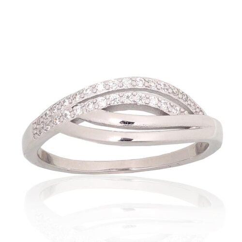 Silver ring with Zirkons