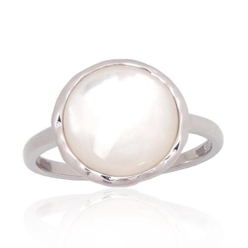 Silver ring with Mother-of-pearl