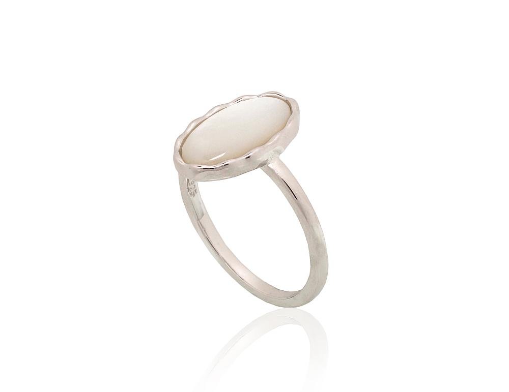 Silver ring with Mother-of-pearl - Image 2