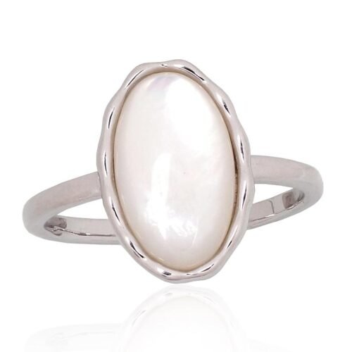 Silver ring with Mother-of-pearl