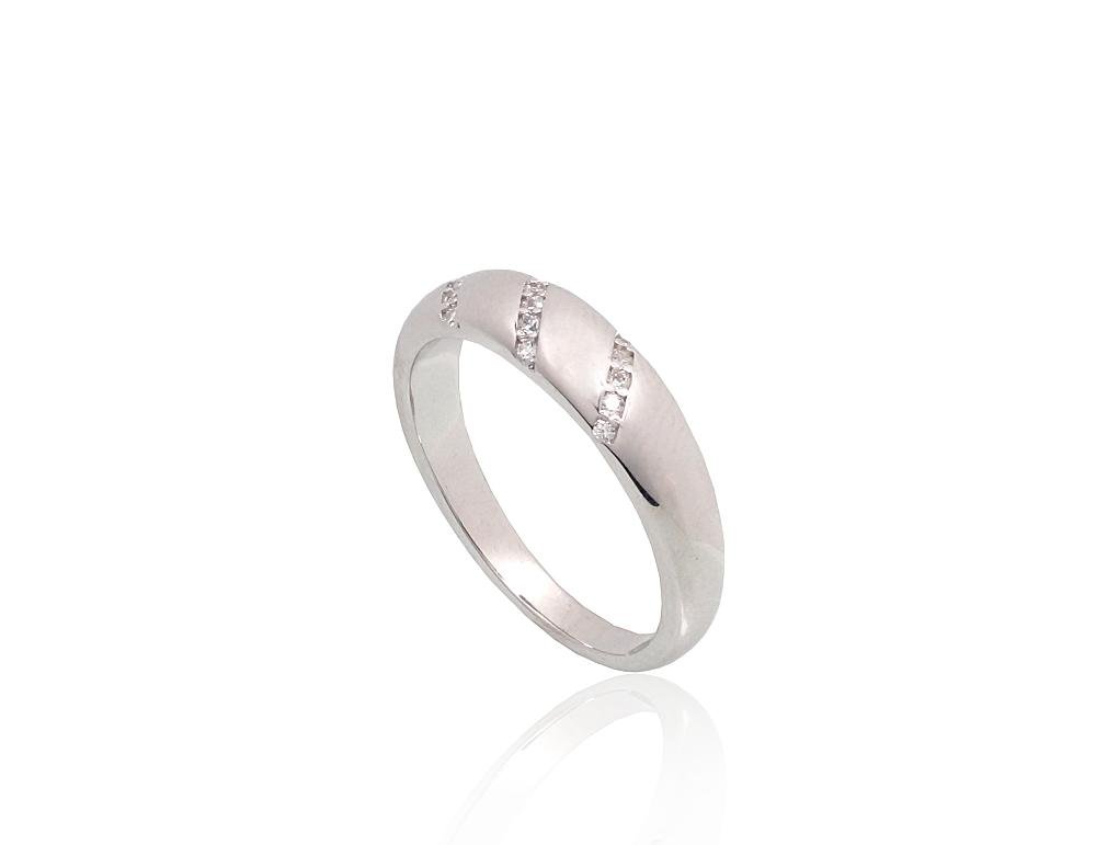 Silver ring with Zirkons - Image 2